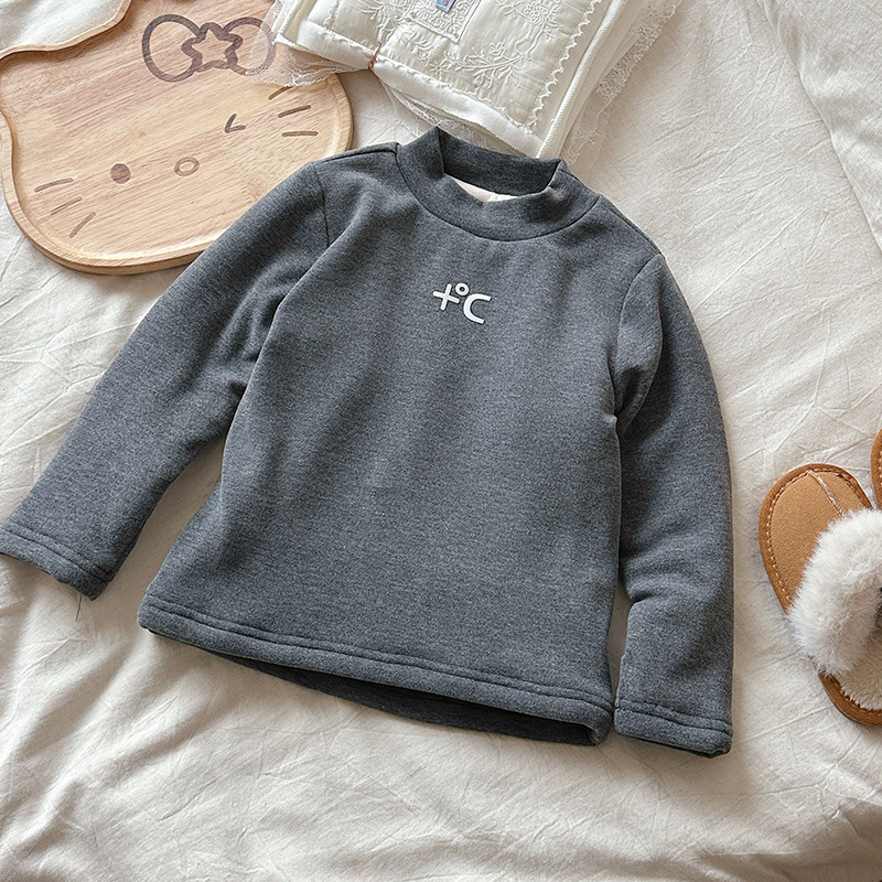 [en stock] niñas camisetas de camisa de camiseta de cuello medio alto para niños camisetas de manga larga para mujeres treasure extranjero camiseta de algodón