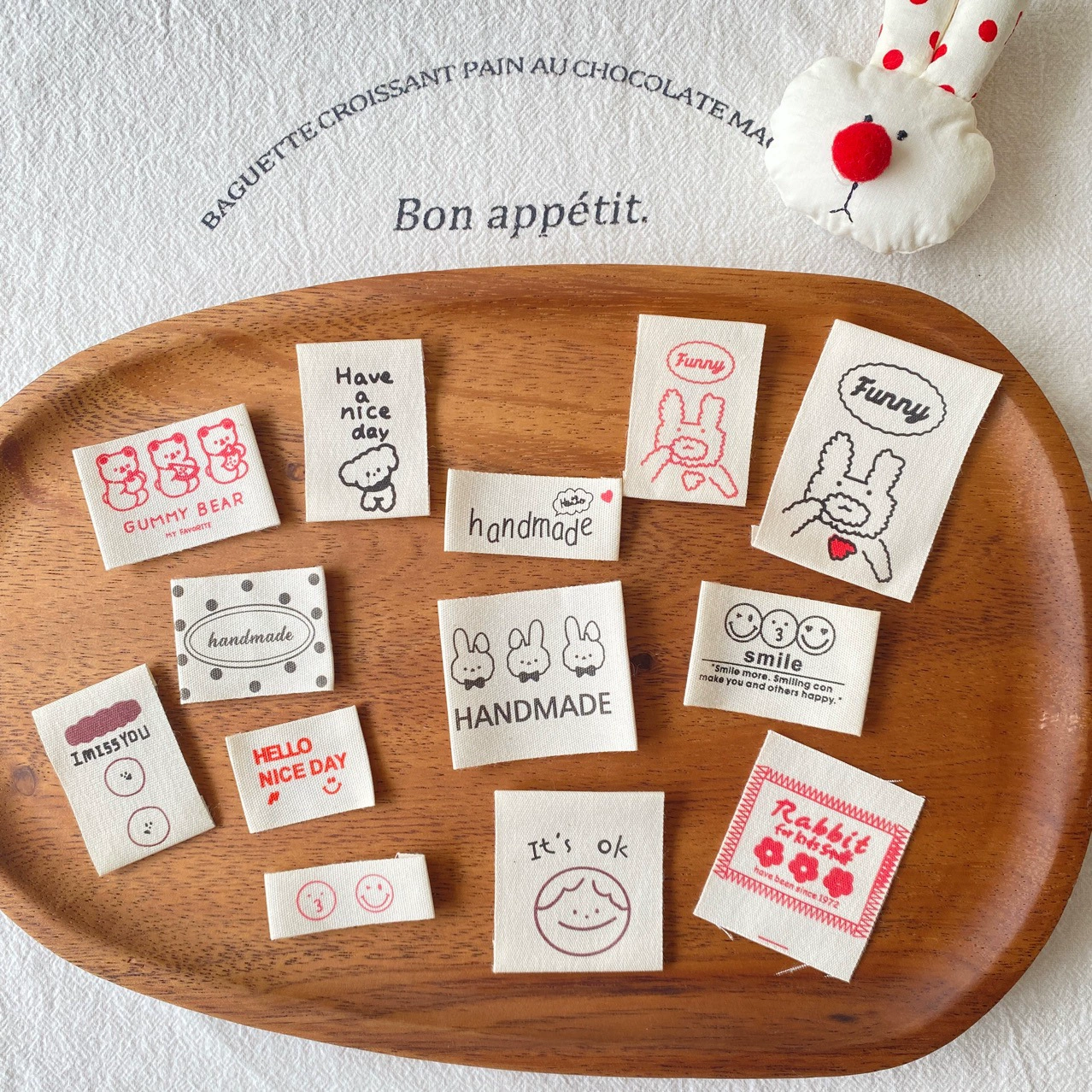 Пятно маленькая девочка хлопчатобумажная печать ручной работы, носки, носки, шапки, обувь, декоративные этикетки, аксессуары для одежды