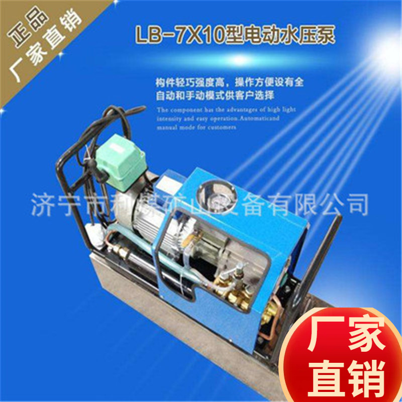 厂家供应硫化机打压泵 LB-7*10微型电动水压泵便携式防爆水压机
