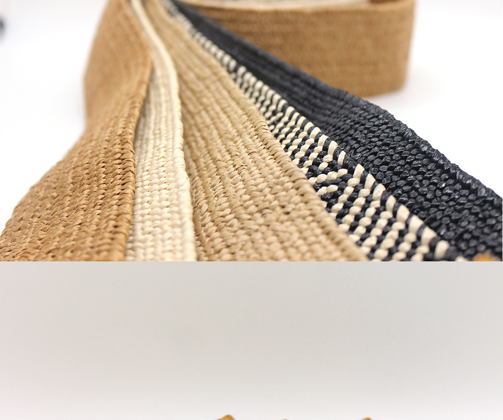 1 Piece Quantity Daily Occasion Straw Material Basic Simple Style Square Straw Women's Woven Belts