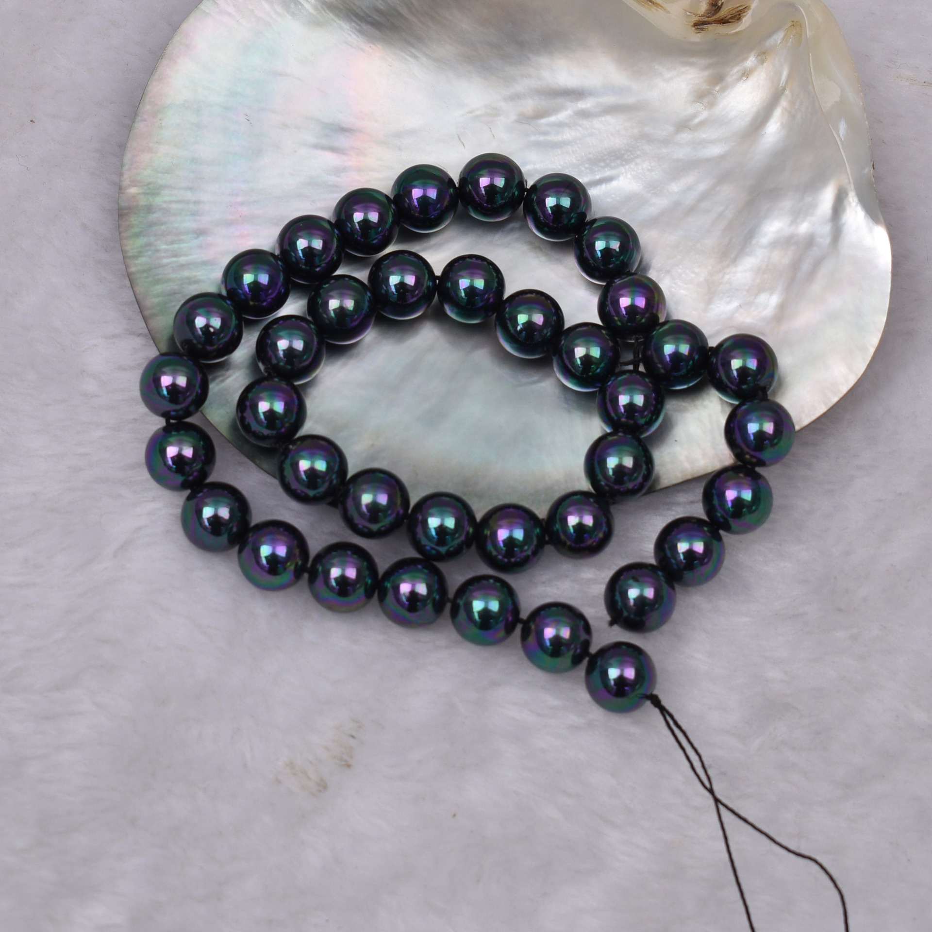 蝶貝模造真珠散珠DIYネックレス手作りジュエリーアクセサリー直穴カラフルパール原材料卸売ガラス