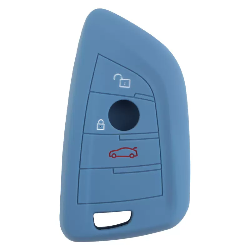 适用宝马2系旅行车智能3键硅胶钥匙套220i锁匙包218i遥控器保护套