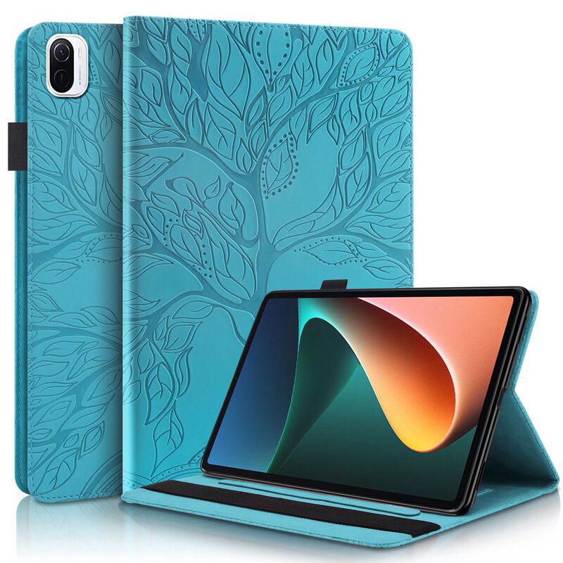 Suitable for Xiaoxin Pro tablet leather case Nokia T20 10.4 life tree embossed card holder protective case Suitable for Xiaoxin Pro tablet leather case Nokia T20 10.4 life tree embossed card holder protective case