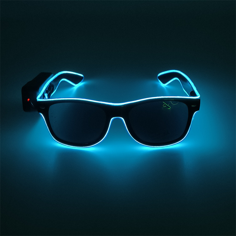 Inalámbrico luminoso arroz clavos gafas de baile de maquillaje espectáculo de bar bungee rescate club nocturno ligero y fresco tendencia de luz nocturna