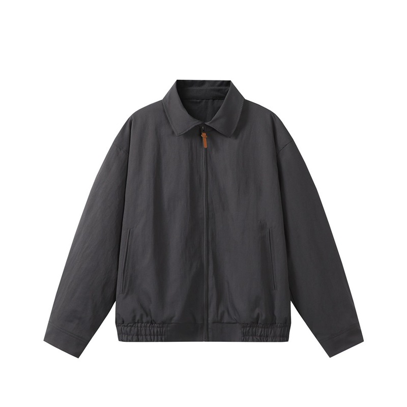 YANSANXIA春秋新款时尚潮牌宽松翻领教练夹克男工装外套衣服JK602|undefined