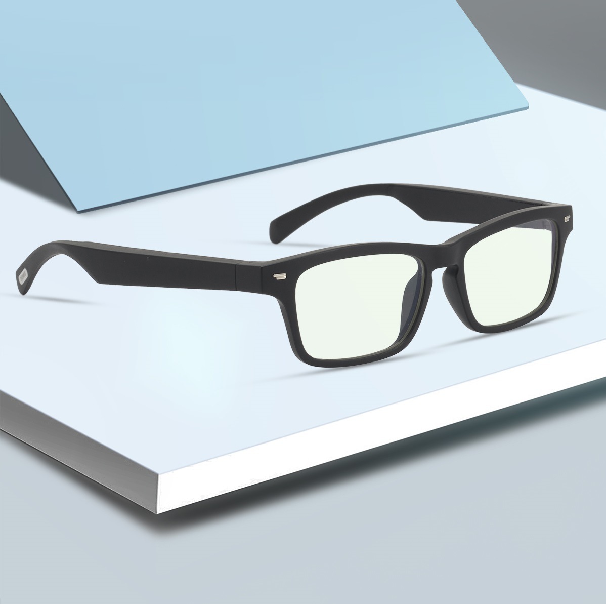 Conducción no ósea Bluetooth audio gafas inteligentes KY conducción gafas de sol caminando escuchando clase en línea persiguiendo drama protección ocular anti-luz azul