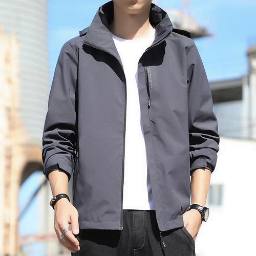 Men's Windproof Waterproof Outdoor Windbreaker Spring and Autumn Thin Jacket Trend Brand Tibetan Couple Single Layer Hiking Clothes for Women