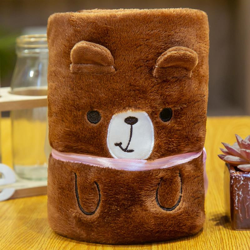 Manta de bebé de dibujos animados manta de franela manta de terciopelo de doble cara para niños oficina de otoño e invierno aire acondicionado manta de siesta