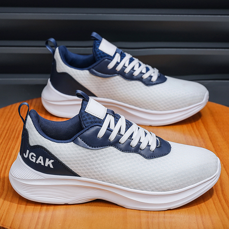 Cross-Border Extra Large Size 50 Men's Shoes New Breathable Mesh Sports Shoes Men's Ultra-Light Shock-Absorbing Soft Sole Lightweight Running Shoes