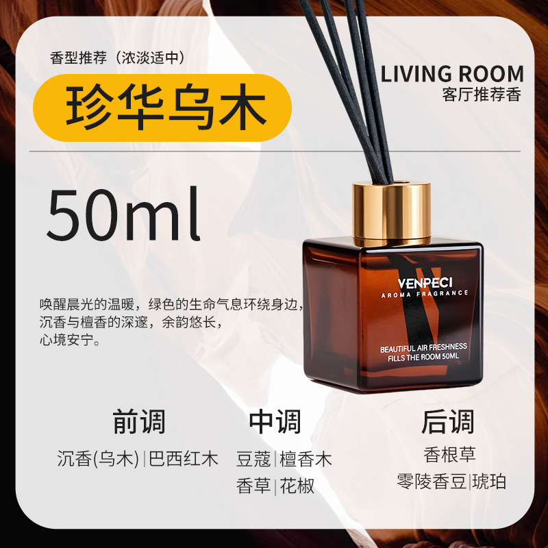 温佩兹50ML香薰家用室内持久留香卧室酒店房间无火精油厕所除臭|undefined