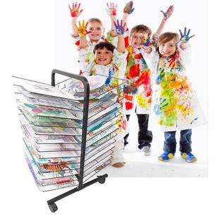 Classroom Sketching Placement for Children's Training Painting Storage Rack Works Drying Training Class Children's Kindergarten Studio Art
