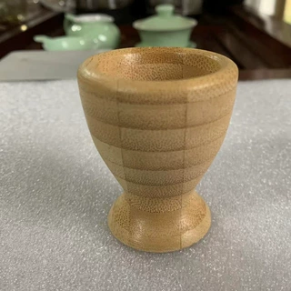 竹高脚小白酒杯