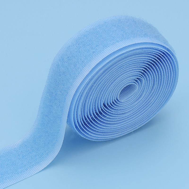 Velcro de color al por mayor 2cm de ancho gancho texturizado sin adhesivo de espalda pegatina madre ropa de bebé zapatos y sombreros pegados hebilla