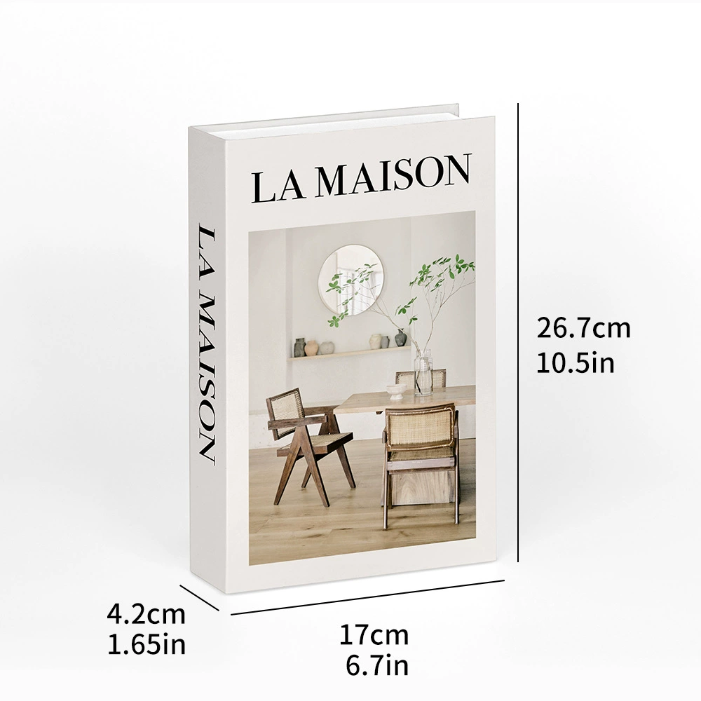 Simple and modern fake book decorative bookmaker Furnishing Room Design Magazine Model Model Model Model Room soft furnishings