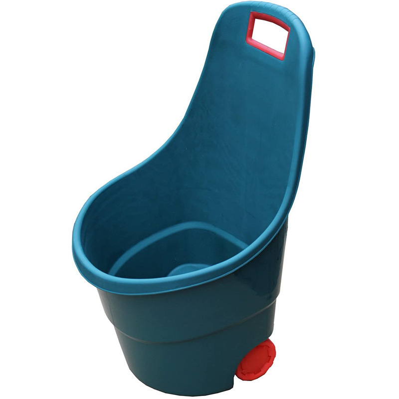 厂家供应 PP材质简易多用途花园车 便携式塑料庭院工具车 手推车