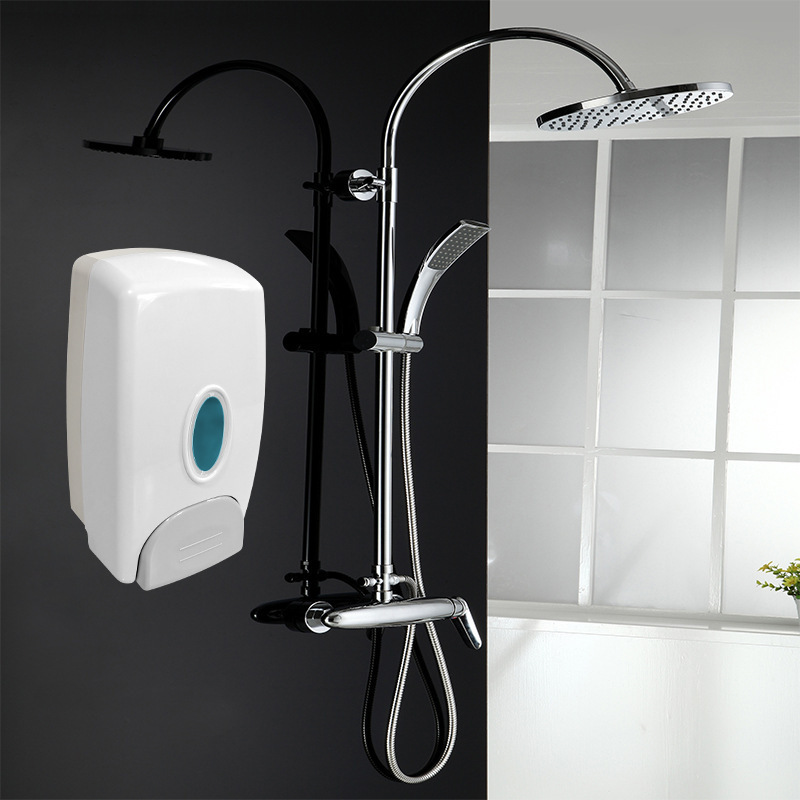 Press soap dispenser box hotel bathroom household wall-mounted ABS plastic dispenser manual soap dispenser manufacturers wholesale