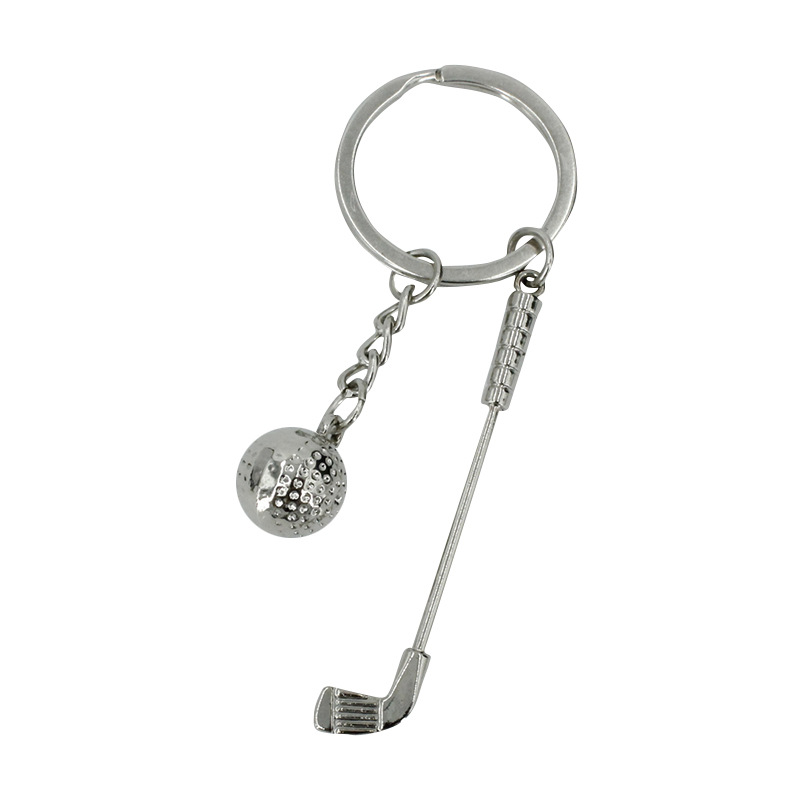 Golf creativo llavero colgante bolso del teléfono móvil adornos metal pequeño regalo práctico al por mayor