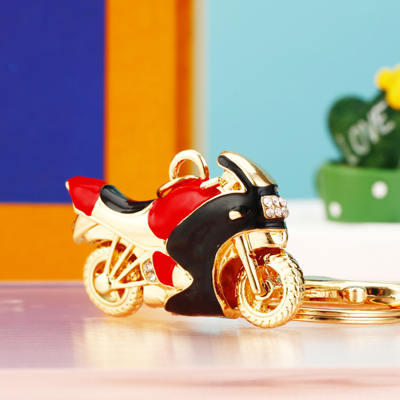 Motorcycle, Car Pattern 1 Piece Simple Style Motorcycle Car Zinc Alloy Diamond Unisex Lobster Trigger Clasp Closure Keychain