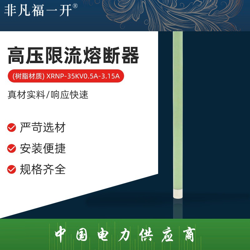 高压限流熔断器 （树脂材质）XRNP-35KV0.5A-3.15A高压限流熔断器