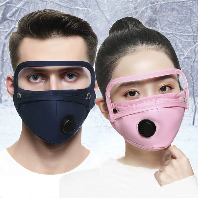 Прямые продажи завода PM2.5 дышащая клапанная хлопковая тканевая маска для активного отдыха против пыли - активированный уголь, защитная утепляющая ушная маска