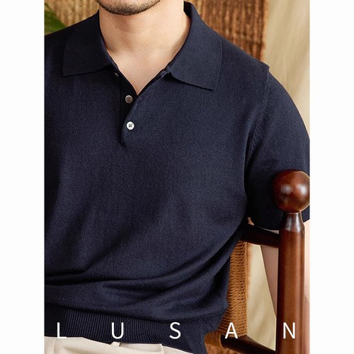 Summer Thin Men's Slim Fit Casual POLO Shirt Fashion Korean Version T-Shirt Short Sleeve Trendy Factory Wholesale