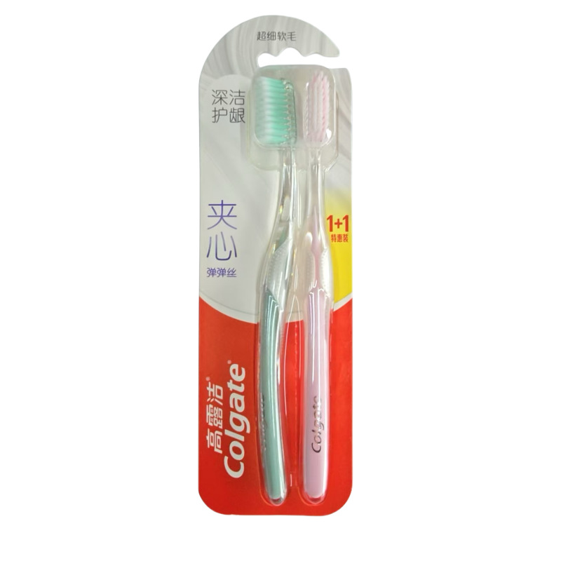 Colgate 칫솔 소프트 듀얼 코어 딥 클렌징 1개 구매 시 1개 무료 상자 크기 72개 818080