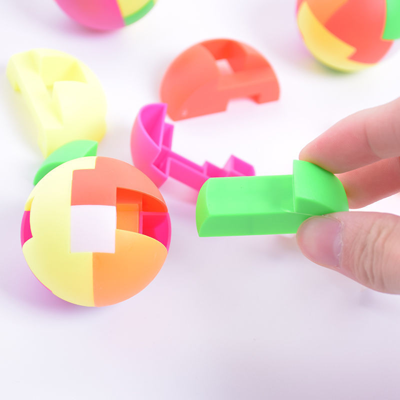 Juguetes educativos niños ensamblados bloque de construcción bola niño regalo Cubo de Rubik desbloquear laberinto Bola de inteligencia de desarrollo juguete chica