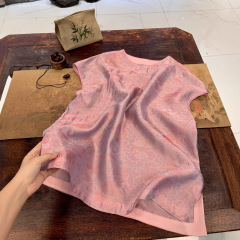 Nanyou 卸売 2025 夏の新シルク雲錦羅女性のトップ新しい中国風のレトロな文学と芸術的なエレガント