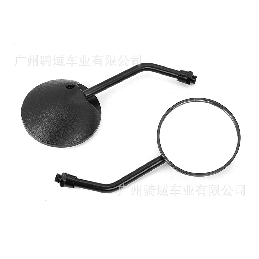 Motorcycle Taiwan round mini rearview mirror suitable for small CG, electric scooters, Aima, Niu, short-bar rearview mirror