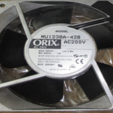 MU1238A-42B 200V 14/13W 120*120*38MM原装日本东方ORIX铝框风机