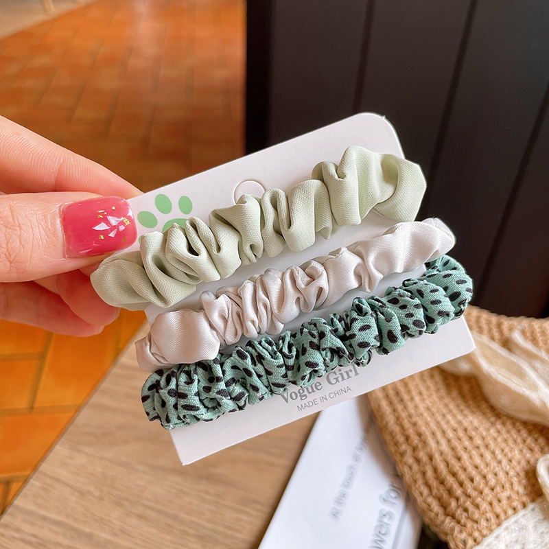14g Weight Hair Tie Hair Accessories Type Set Quantity Casual, Daily Occasion Cloth Material Cartoon, Leopard Pattern Kid'S, Women's Gender Cute, Simple Style, Korean Style Style Cute Simple Style Korean Style Kid'S Women's Cartoon Leopard Cloth Hair Tie 7