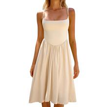 T 74617 Spliced camisole maxi dress ƴ�ӵ������ȹ�羳��