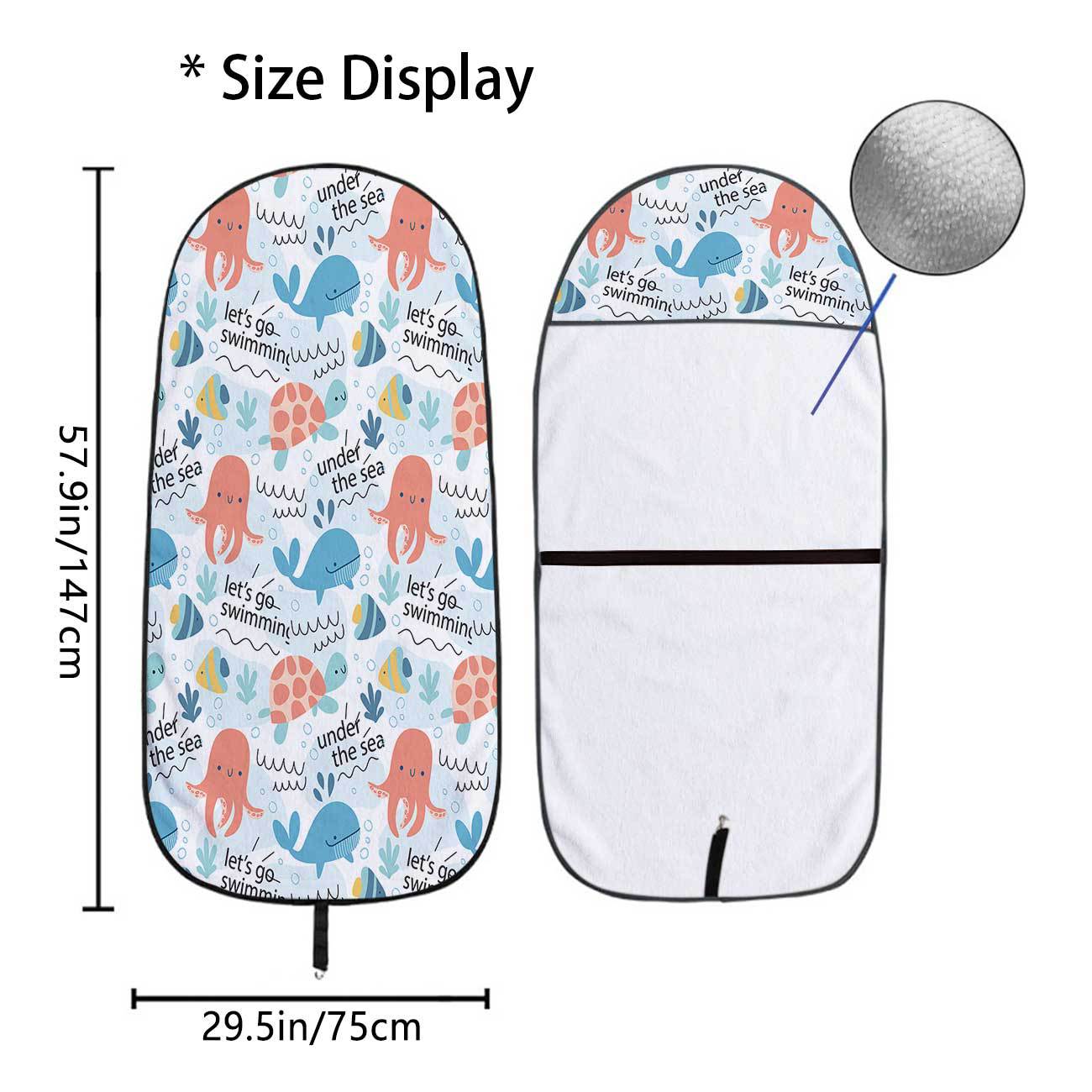 Marine seat towel cover front seat protector suitable for gym and exercise, universal for all seasons and car use