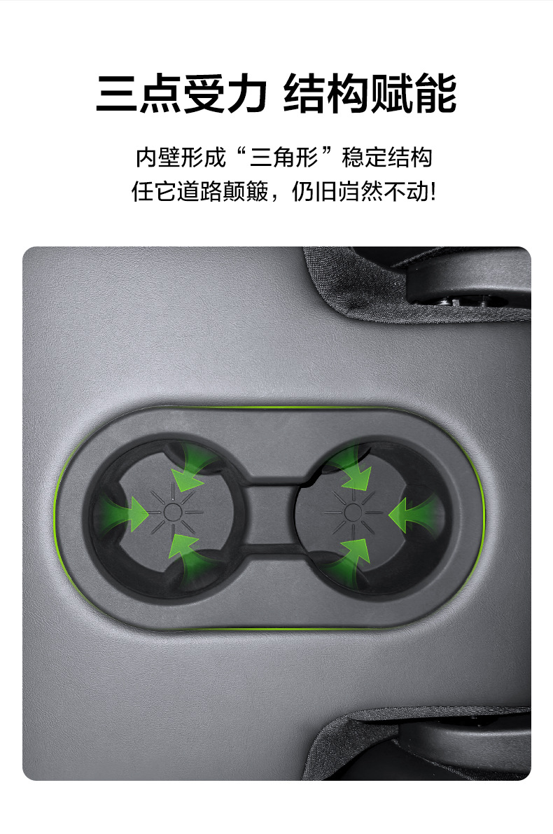 Suitable for Tesla's New Version of Model Y Rear Seat Car Water Cup Holder Car Rear Storage Cup Holder Cross-Border