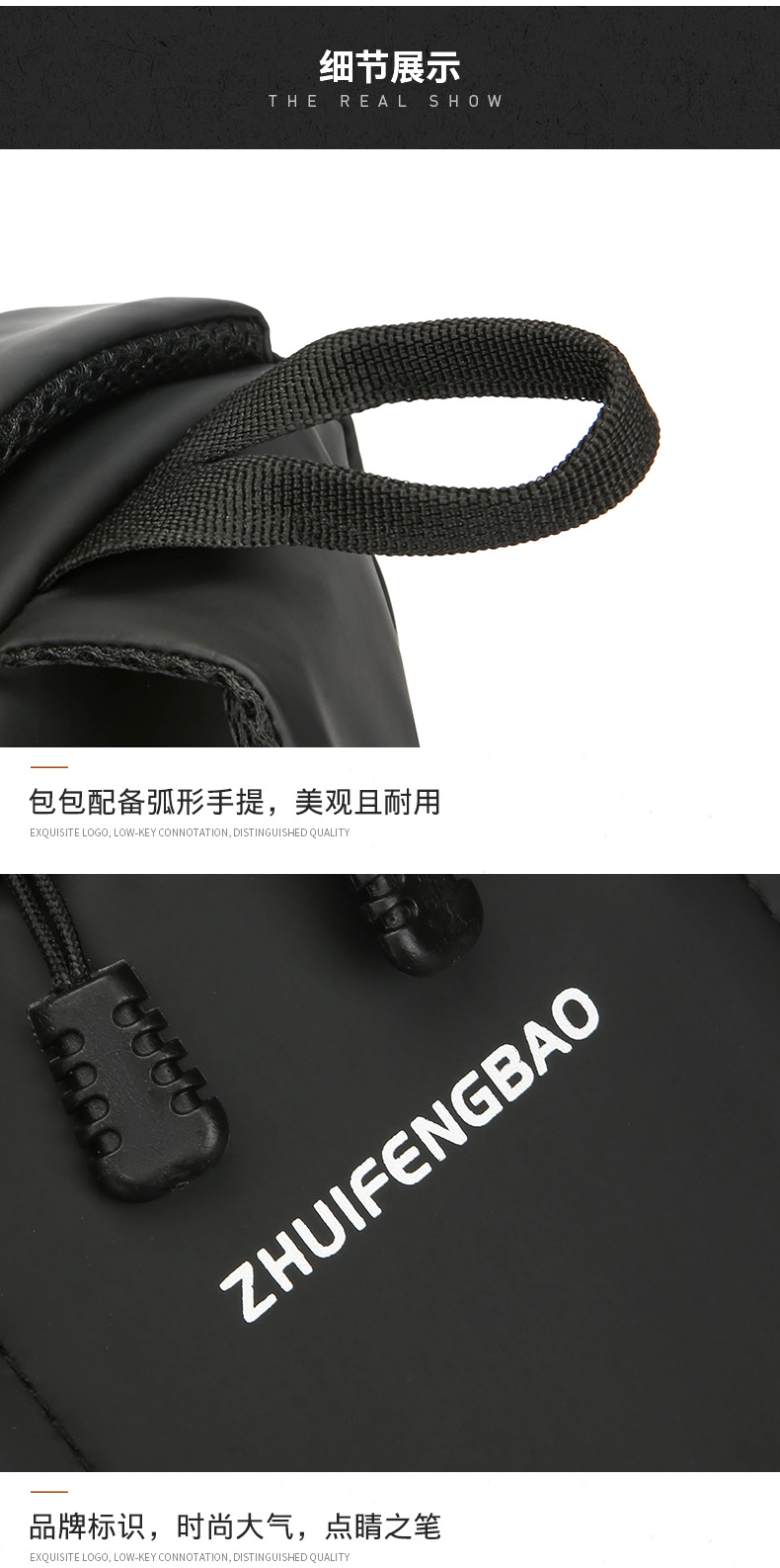 Customized men's business chest bag, trendy casual cycling backpack, lightweight large-capacity single-shoulder bag, simple crossbody bag undefined