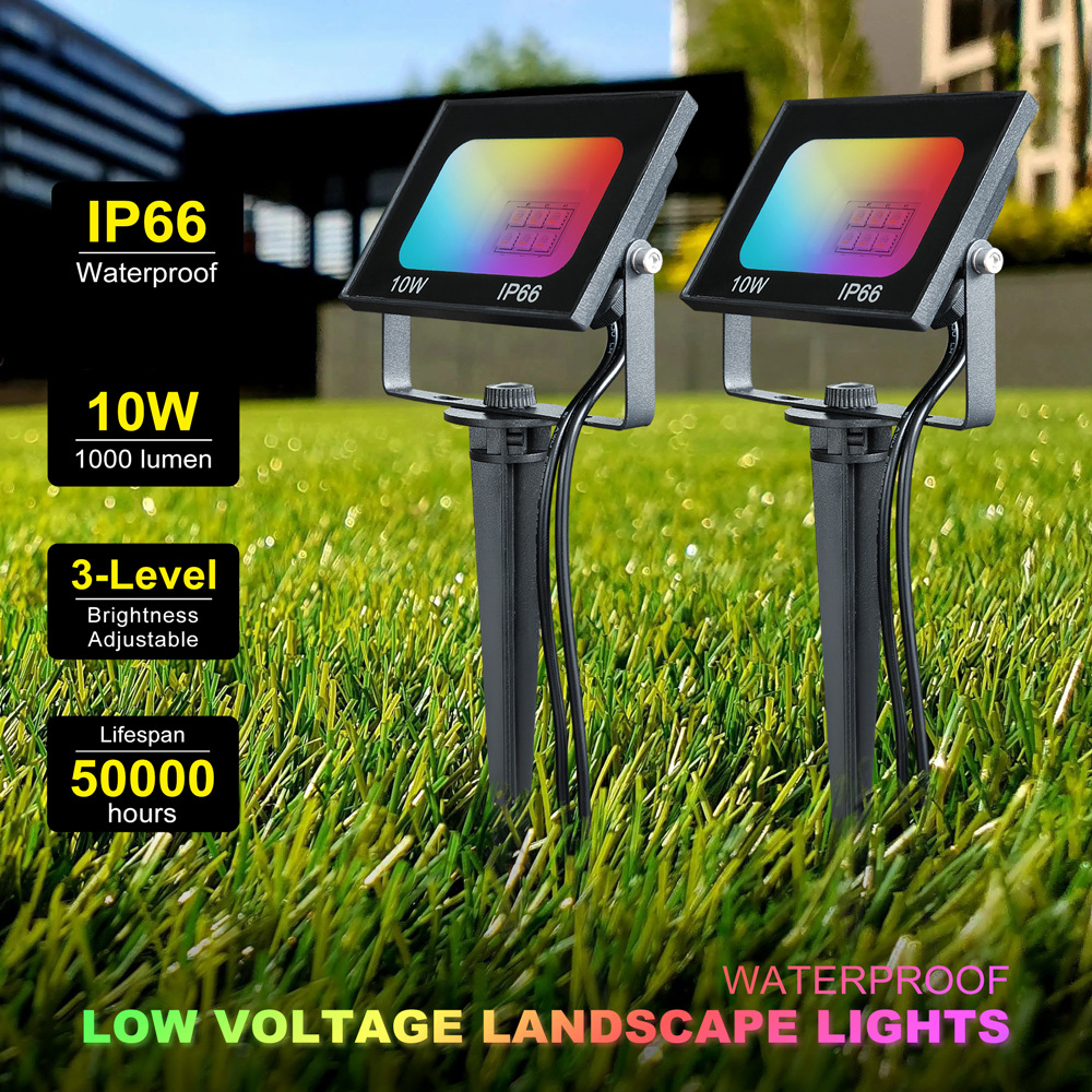 New products outdoors waterproof Bluetooth Ground insertion Graffiti app intelligence Lawn YTO 6 Garden Decorative lamp