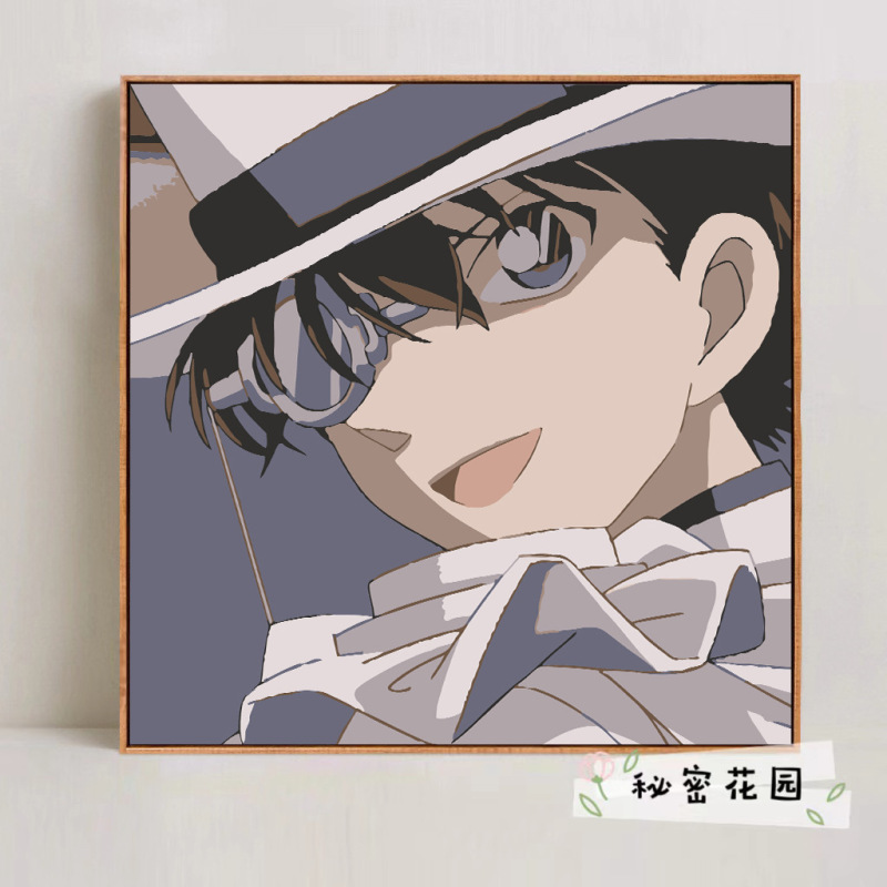 コナンデジタル油絵DIY手塗り怪盗キッドアニメアクリルメーカー卸売装飾画|undefined