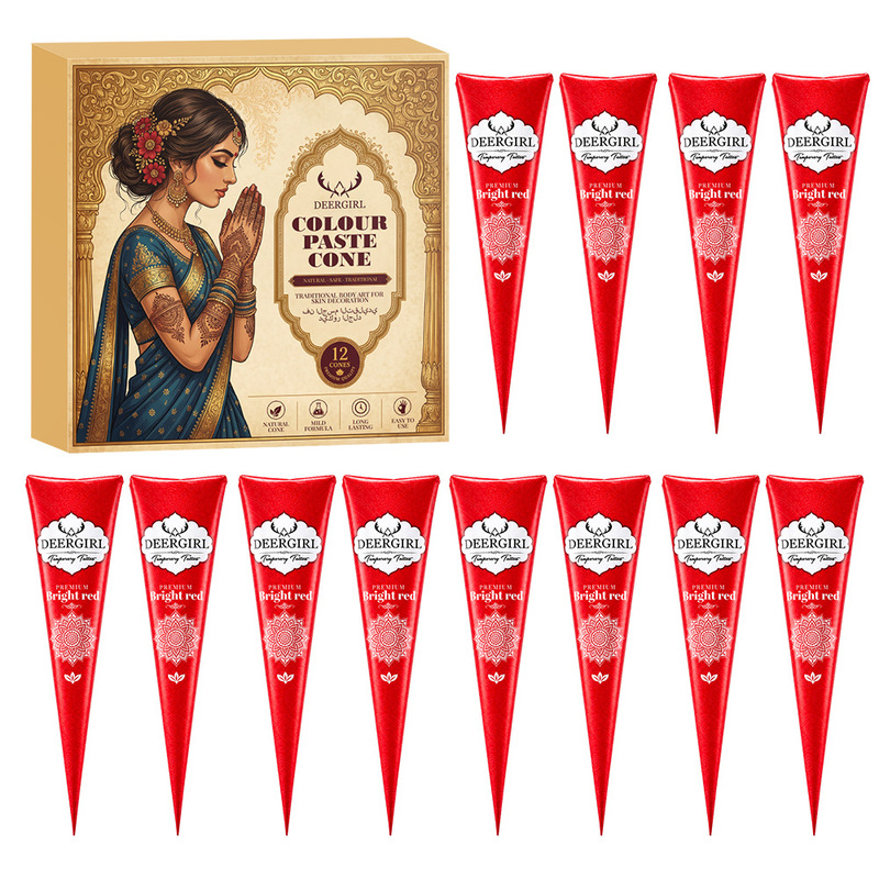 Deer Girl Tattoo Henna Hand-Painted Paste Set Tattoo Paste Plant-Based Temporary Tattoo DIY Cross-Border Deer Girl Tattoo Henna Hand-Painted Paste Set Tattoo Paste Plant-Based Temporary Tattoo DIY Cross-Border
