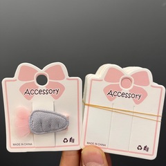 Approximately one hundred kp748 large bow tie card head environmental label hairpins, card paper hair clips, card holders, base plates, wholesale