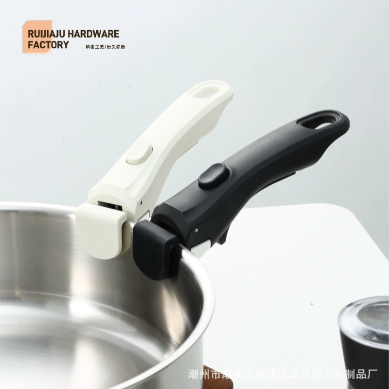 Многофункциональный набор кастрюль и сковородок с антипригарным покрытием и съемной ручкой, универсальная съемная ручка для кастрюль