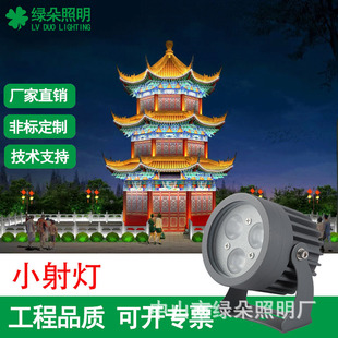 Green lighting manufacturers directly supply LED outdoor waterproof small spotlights lawn lights plug lights small projection lights Post lights