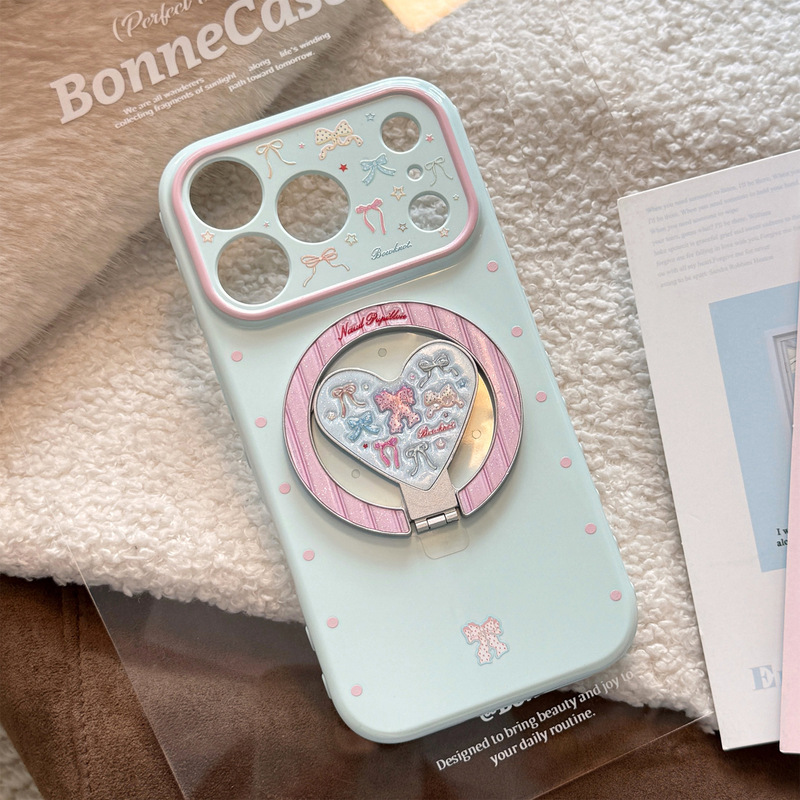 Glitter Magnetic Stand Suitable for iPhone 16 Pro, Apple 17 Phone Case, High Aesthetic Value for Girls, 13 Bowknot, 15 Glitter Magnetic Stand Suitable for iPhone 16 Pro, Apple 17 Phone Case, High Aesthetic Value for Girls, 13 Bowknot, 15
