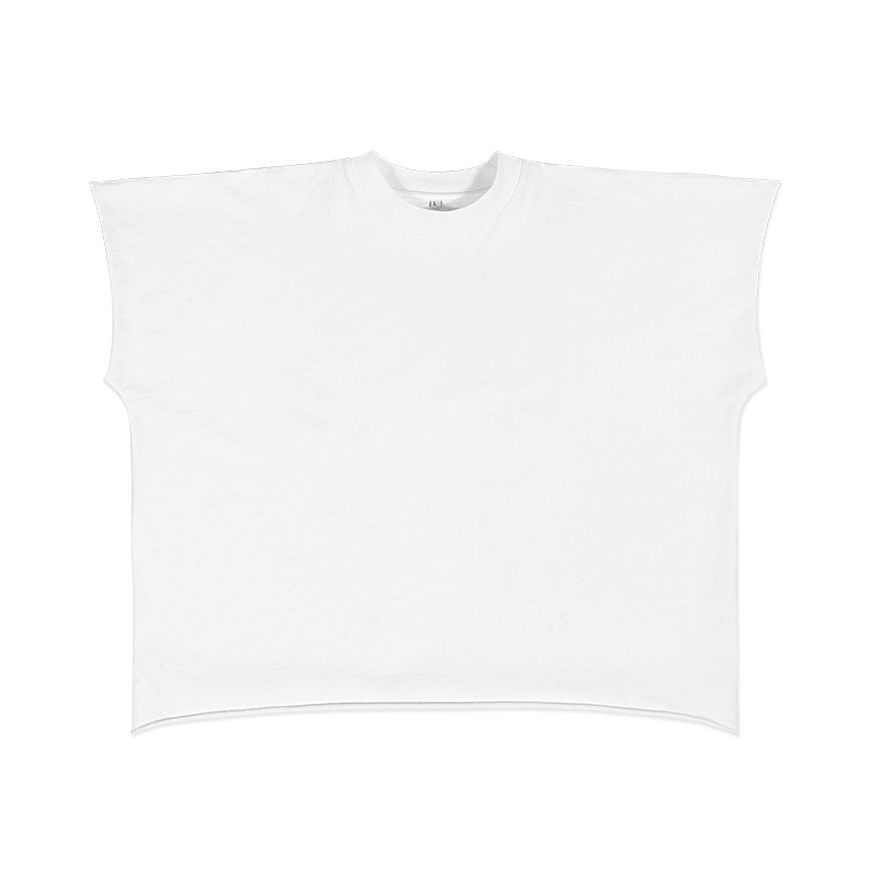 ETAI Hombre| Todos los colores sólidos corto suelto borde corto de manga corta calle de alta calidad pesada camiseta de algodón para hombres