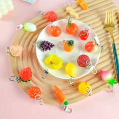 シミュレーション食品いちご果物野菜キーホルダーかわいいクリエイティブプレゼントシミュレーション食游学生プレゼント