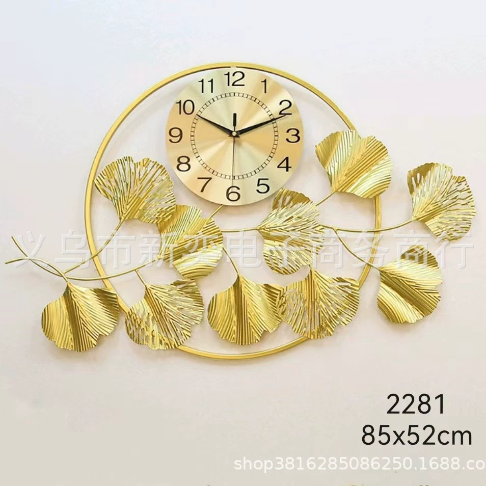 Spot Amazon Clock Simple Peacock Creative Living Room Hanging Clockwise Hanging Wall Homestay Better Background