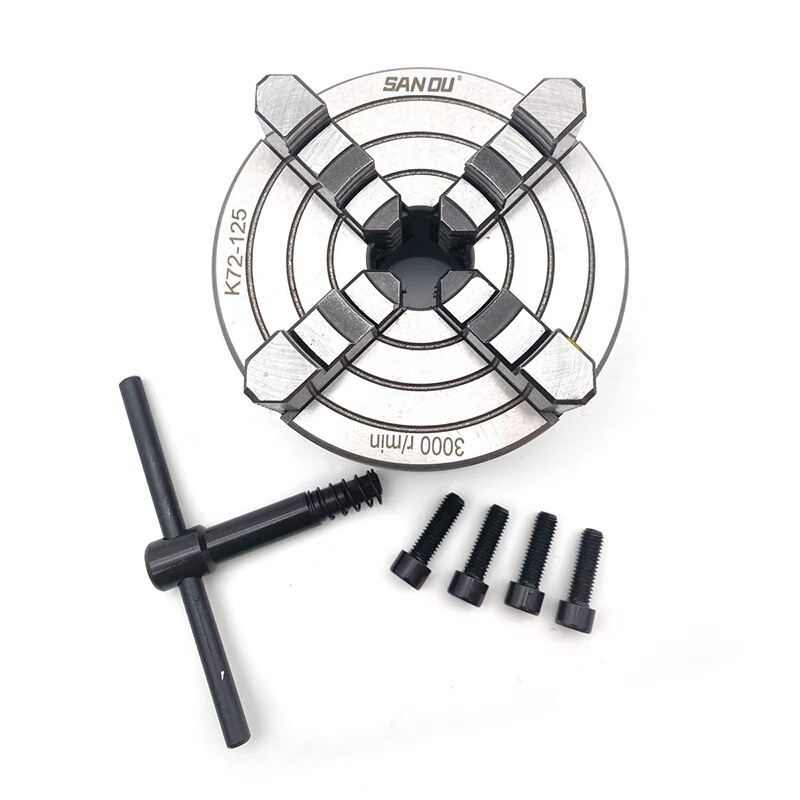 SANOU Three Gull K72 Four-jaw Single-action Chuck Four-jaw Chuck 80 100 125 160 200 250 320