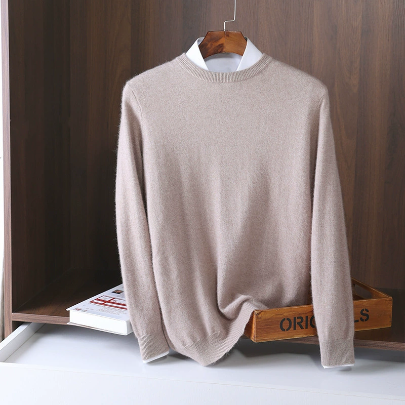 Узоры вязаный oversized свитер, плотный круглый воротник, удобная ткань, стиль отдыха, размеры S–XXXL