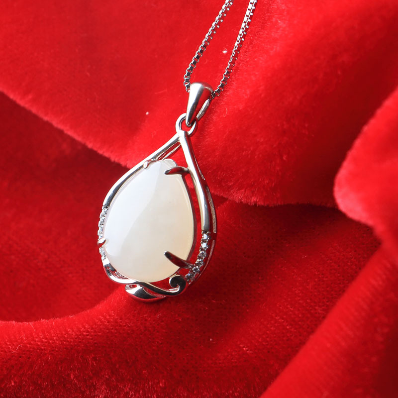 和田白玉吊坠0020