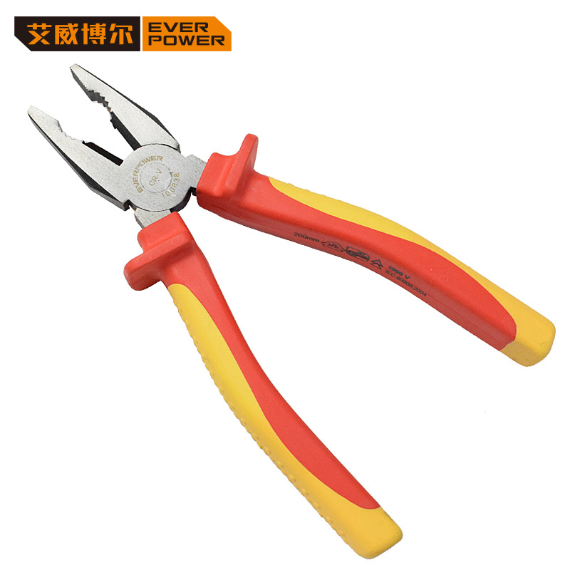 艾威博尔 双色柄VDE绝缘钢丝钳100838