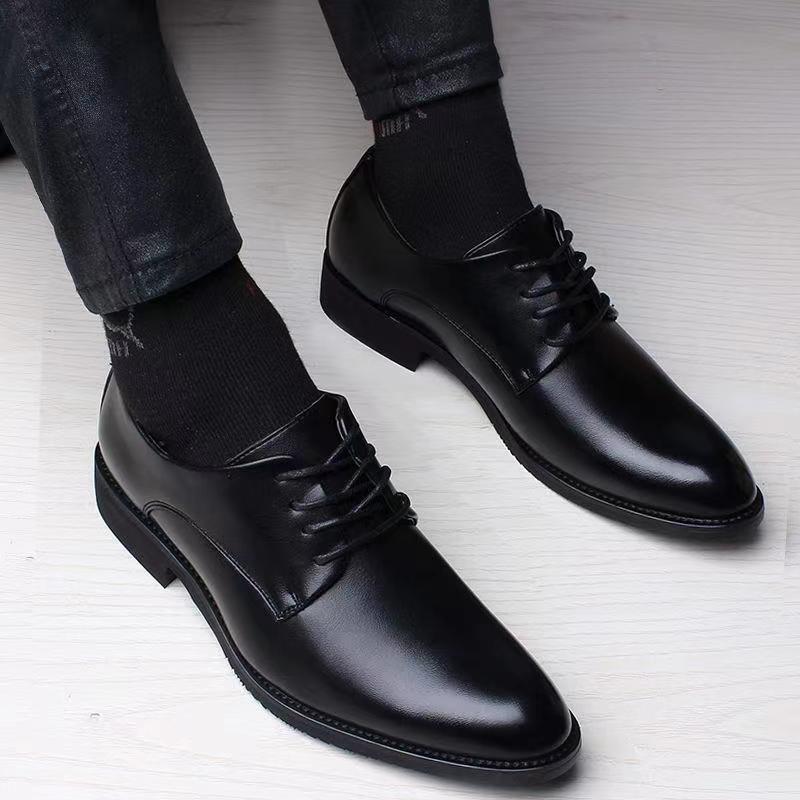 [39 - 47 colecciones de tamaño grande] zapatos de cuero casuales de negocios para hombres con una correa de zapatos de cuero de trabajo para hombres zapatos de boda